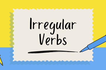 Irregular Plural Verbs English Presentation Black White Contrast